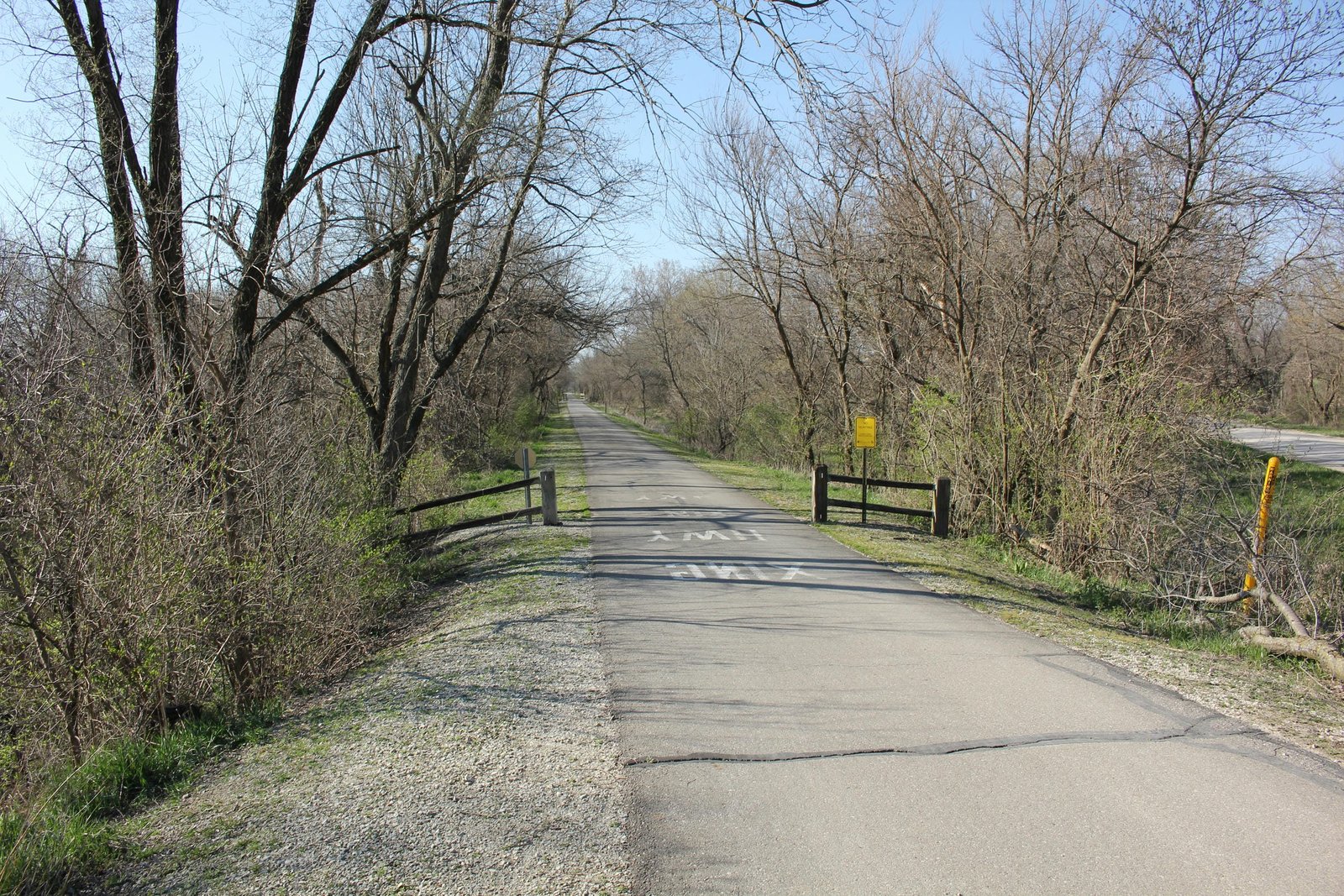 Looking north